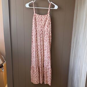 Gap Maxi Dress in Blush and Cream